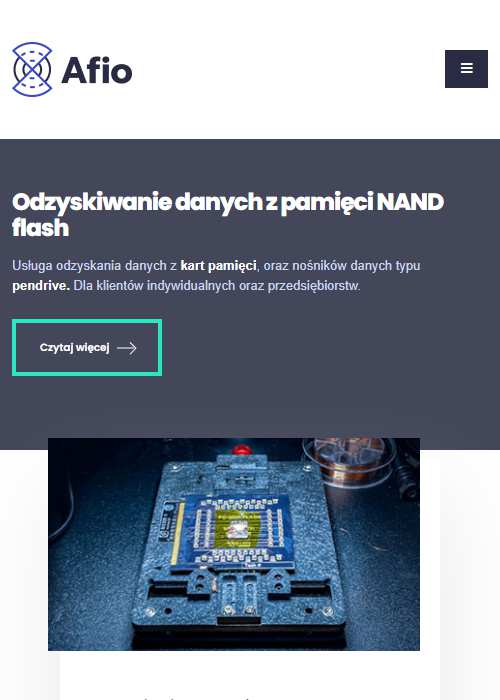 Afio: rzetelne odzyskanie ważnych informacji z pamięci i z NAND flash 